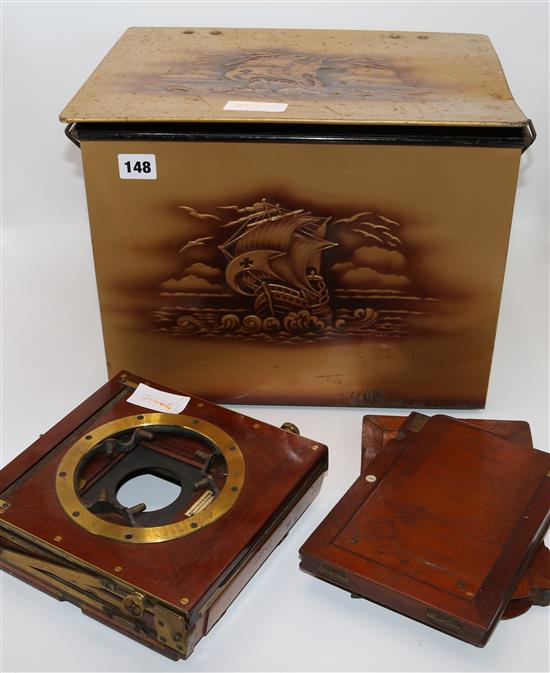 1 x Watson and Sons mahogany plate camera